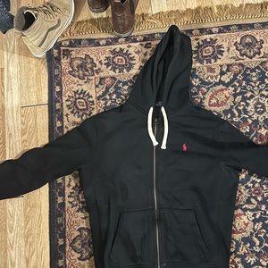 8/10 condition polo zipper hoodie size large